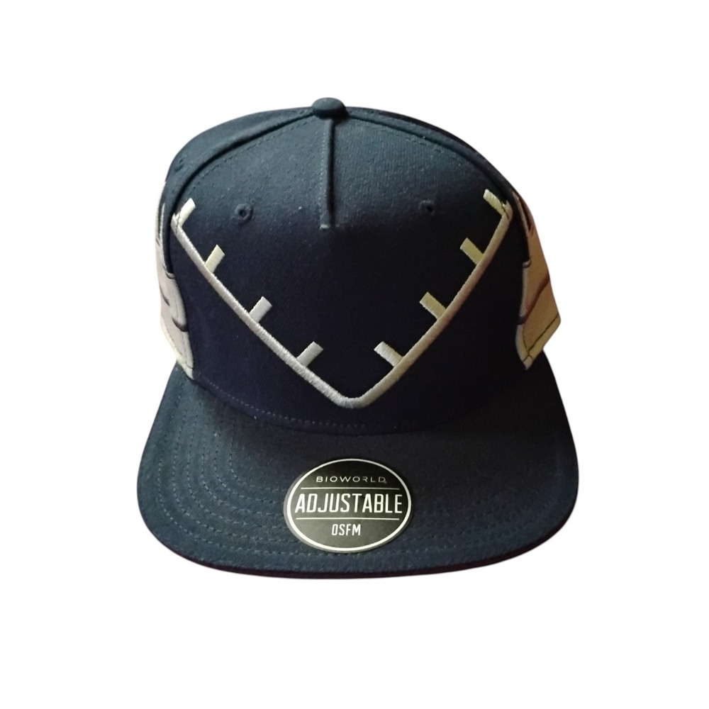 Bioworld My Hero Academia Dabi Snapback Hat Black Blue Flame Underbrim Anime OSF